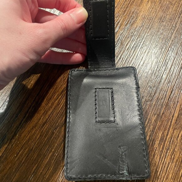 Flawed Madewell Black Leather Card Case w/ Magnet Money Clip Wallet Men's NI342 - Picture 8 of 12